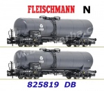 825819 Fleischmann N Set of 2 tank wagons, type Zas, "VTG", operated by the DB