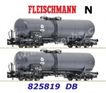 825819 Fleischmann N Set of 2 tank wagons, type Zas, 