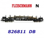 826811 Fleischmann N  Klanicový vůz řady Rs, s nákladem ocelových plátů, DB