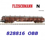 828816 Fleischmann N Stake wagon type Res with wire rolls of the OBB