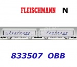 833507 Fleischmann N Dvojitý vůz s posuvnými stěnami řady Hbis, FERTRANS, OBB