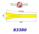 83380 Tillig TT Vnější oblouková výhybka, 2x 7,5°