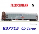 837715 Fleischmann N Vůz se shrnovací plachtou řady Rils, ČD Cargo