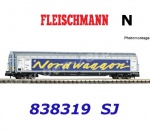 838319 Fleischmann N Sliding wall wagon type Habins "Nordwaggon" of the SJ