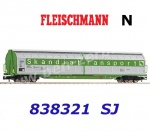 838321 Fleischmann N Sliding-wall wagon, type Habis "Skandiatransport" of the SJ