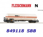 849118 Fleischmann N Pressure gas tank wagon, type Zags "Carbagas" of the SBB