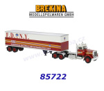 85722 Brekina Tahač Peterbilt 359 s návěsem F.D.N.Y., H0