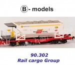 90.302 B-models Set 2 vozů INFRA RockTainer s nákladem - Rail Cargo Group