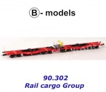 90.302 B-models Set 2 vozů INFRA RockTainer s nákladem - Rail Cargo Group