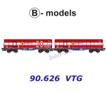 90.626 B-models Set of 2 Cars Scrap Tainer "20Years Innofreight",  D-VTG-CH