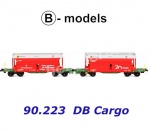 90.223 B-models Dvojitý vůz na železnou rudu RockTainer ORE "Voestalpine Red" DB Cargo