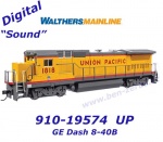 910-19574 WalthersMainline Diesel locomotive GE Dash 8-40B Union Pacific #1818 - Sound