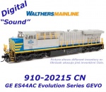 910-20215 WalthersMainline Dieselová lokomotiva GE ES44AC CN #3977 - Zvuk