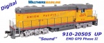 910-20505 WalthersMainline Diesel locomotive EMD GP9 phase II,  Union Pacific #212 - Sound