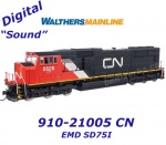 910-21005 WalthersMainline Dieselová lokomotiva EMD SD75I CN #5626 - Zvuk