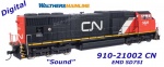 910-21005 WalthersMainline Dieselová lokomotiva EMD SD75I CN #5626 - Zvuk