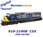 910-21008 WalthersMainline Dieselová lokomotiva EMD SD70M CSX #4683 - Zvuk