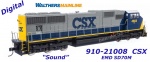 910-21008 WalthersMainline Dieselová lokomotiva EMD SD70M CSX #4683 - Zvuk