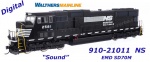 910-21011 WalthersMainline Dieselová lokomotiva EMD SD70M Norfolk Southern #2581 - Zvuk