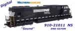 910-21011 WalthersMainline Dieselová lokomotiva EMD SD70M Norfolk Southern #2581 - Zvuk