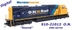 910-21013 WalthersMainline Dieselová lokomotiva EMD SD75I Ontario Northland #2100 - Zvuk