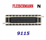 9115 Fleischmann N Straight track with inbuilt contact 55,5mm