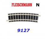 9127 Fleischmann N Curved track R2:225,6mm, 15°