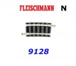 9128 Fleischmann N Curved track R2:225,6mm, 7,5°