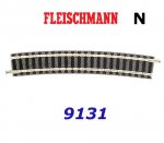 9131 Fleischmann N Curved track R3:396,4mm, 15°