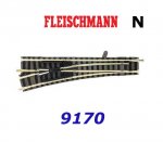 9170 Fleischmann N Standard turnout, left