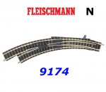 9174 Fleischmann N Curved turnout left