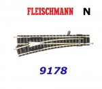 9178 Fleischmann N Standard turnout, left
