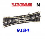 9184 Fleischmann N Dvojitá křížová výhybka 15°, levá