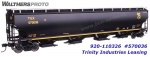 920-110326 WalthersProto Trinity 6351 Four-Bay Covered Hopper car #570036