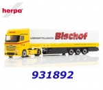 931892 Herpa Mercedes Benz Actros Gigaspace Freight Semitrailer "Bischof"