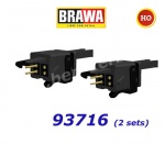 93716 Brawa Electrical Coupling 4-Pin for NEM Standart Shaft - 2 Pairs