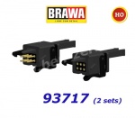 93717 Brawa Electrical Coupling 6-Pin for NEM Standart Shaft - 2 Pairs