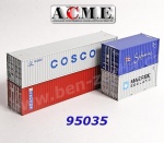 95035 A.C.M.E. ACME Set 4 různých kontejnerů - 2 x 20ti stopý a 2 x 40ti stopý