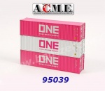 95039 A.C.M.E. ACME Set 3 různých kontejnerů -  40ti stopý