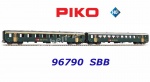 96790 Piko Set of 2 Passenger cars EW I of the SBB