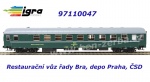 97110047 Igra Restaurační vůz řady Bra, depo Praha, ČSD