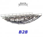 B28 Hack Railway Bridge for 1 track, metal, 295 mm