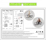 BF-2 Magnorail Expert Startset Magnorail + 2 cyklisti v kitu, H0