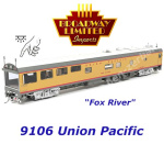 9106 Broadway Limited Inspekční traťový vůz "Fox River", Union Pacific (souč. vzhled)