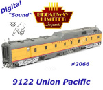 9122 Broadway Limited Vůz s el. generátorem č. 2066, se střešní anténou a zvukem, Union Pacific