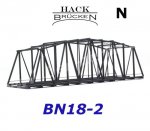BN18-2 Hack  N Železniční most obloukový ocelový, 2 kolejový, 180 mm