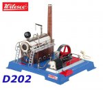 D202 00202 Wilesco Parní stroj vyhřívaný elektrřinou.