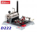 D222 00222 Wilesco Twin Cylinder Steam Engine with Electric Heater