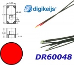 DR60048 Digikeijs Set 5 ks mini LED s drátem - červená