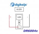 DR60040 Digikeijs Set 4 ks mini LED modulů - červená